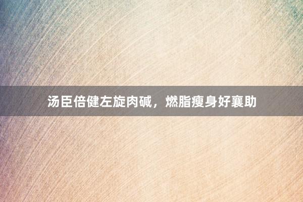 汤臣倍健左旋肉碱，燃脂瘦身好襄助